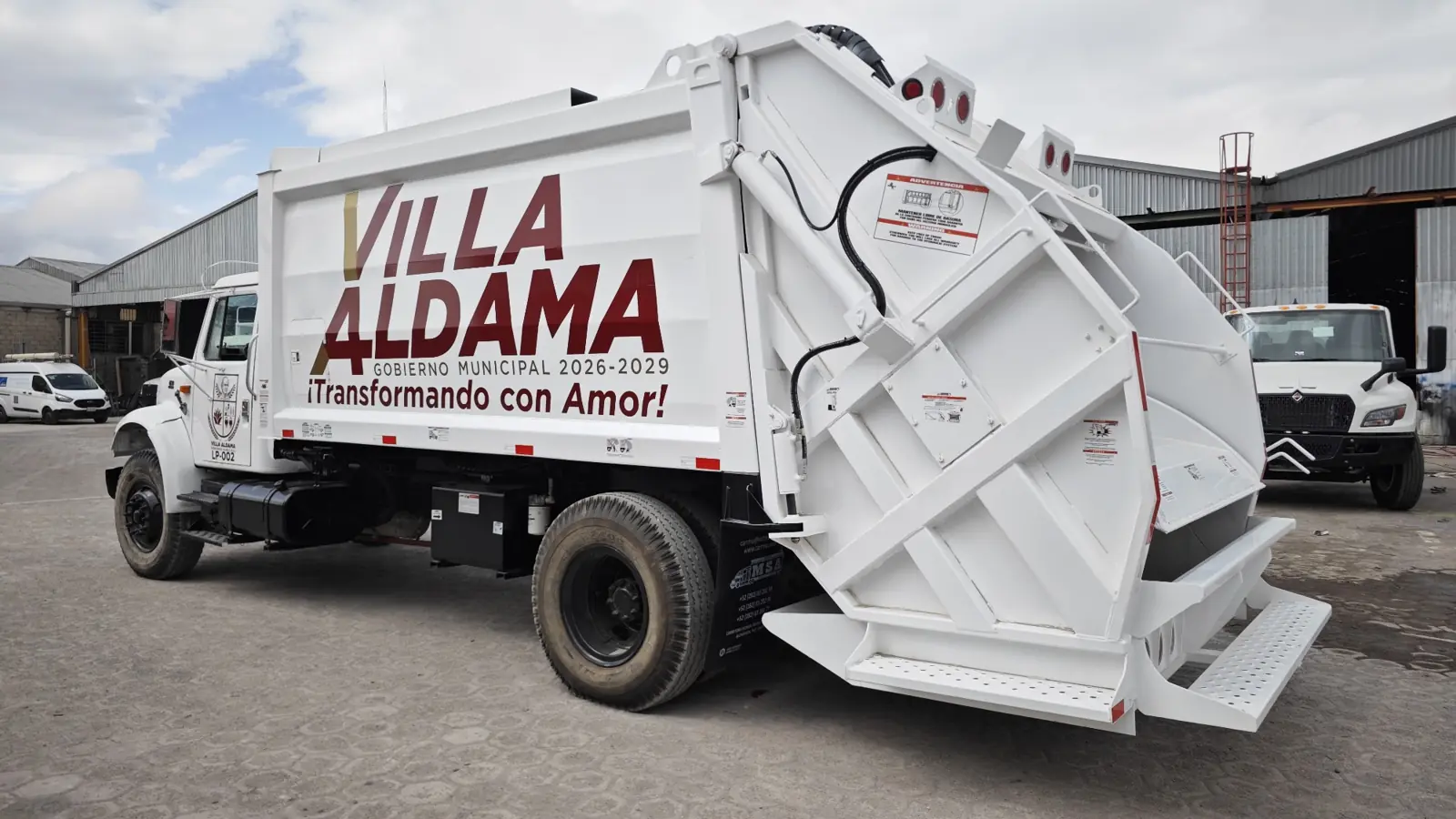 Compactador de basura MSA entregado al municipio de Villa Aldama